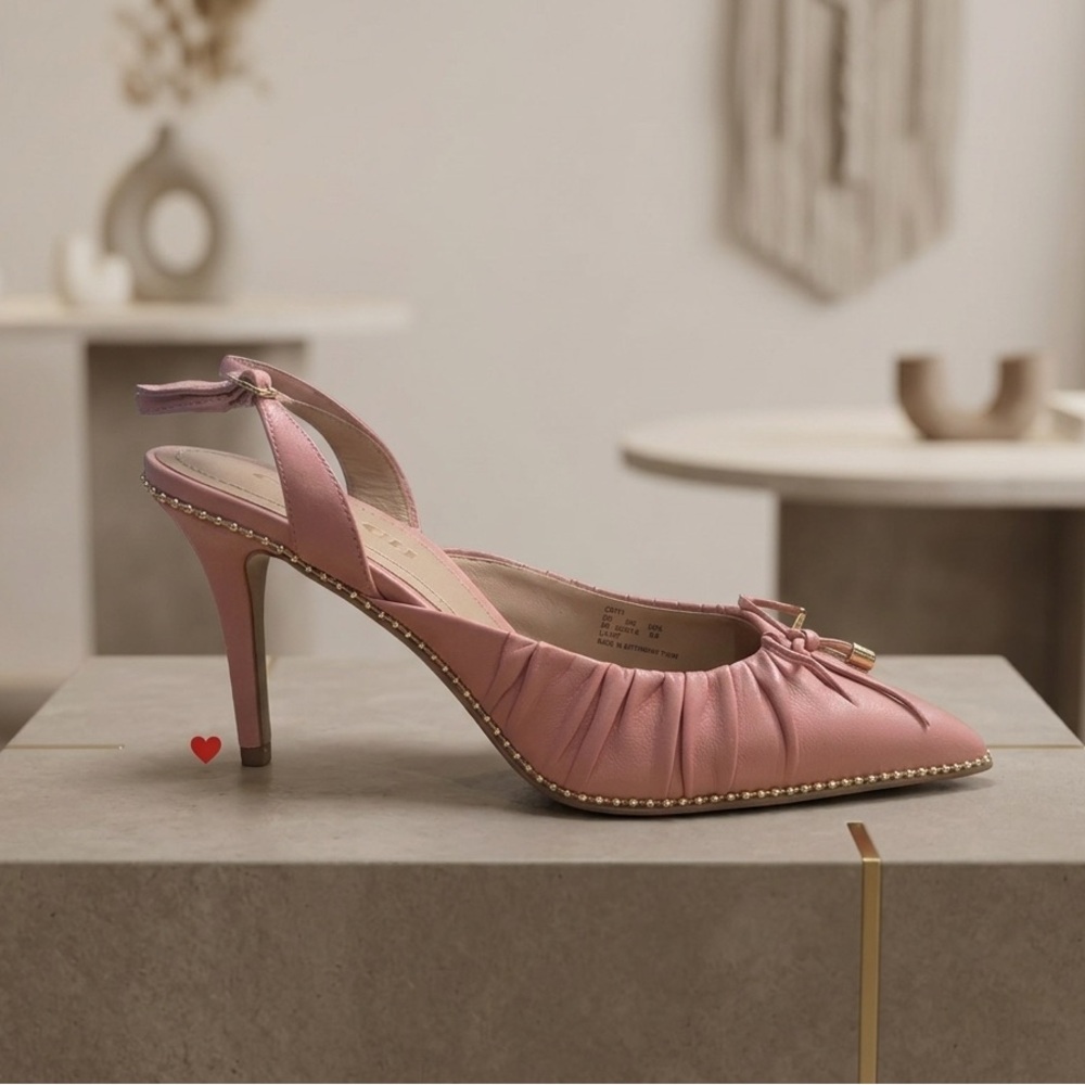 Coach Pink Slingback Heels